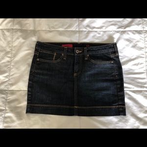 AG dark wash jean skirt